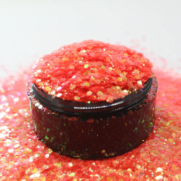 Suzy Sparkles Glitter - Iridescent Coral - High Sparkle - Chunky - 1 oz Bag Suzy Sparkles