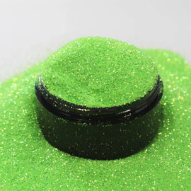 Suzy Sparkles Glitter - Iridescent Neon Green - High Sparkle - Fine - 1 oz Bag Suzy Sparkles