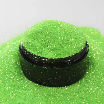 Suzy Sparkles Glitter - Iridescent Neon Green - High Sparkle - Fine - 1 oz Bag Suzy Sparkles
