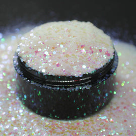 Suzy Sparkles Glitter - Iridescent Translucent White - Chunky - 1 oz Bag Suzy Sparkles