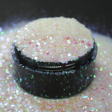 Suzy Sparkles Glitter - Iridescent Translucent White - Chunky - 1 oz Bag Suzy Sparkles
