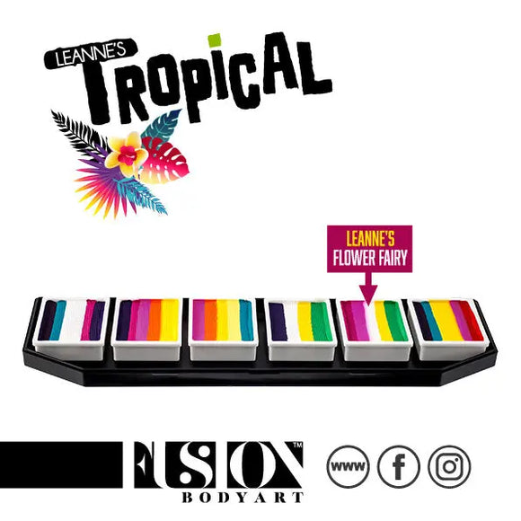 Fusion Body Art - Spectrum Palette - Tropical by LC (Non Neon) Fusion Body Art