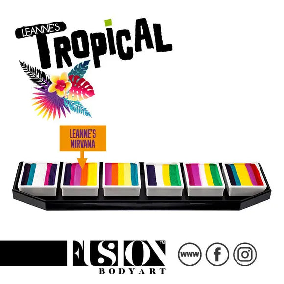 Fusion Body Art - Spectrum Palette - Tropical by LC (Non Neon) Fusion Body Art