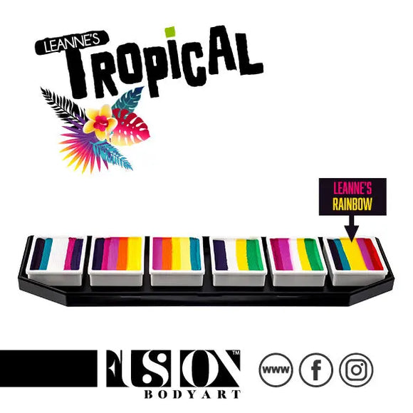 Fusion Body Art - Spectrum Palette - Tropical by LC (Non Neon) Fusion Body Art
