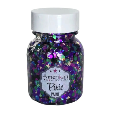 Amerikan Body Art Pixie Paint – Mardi Gras Glitter Gel (1 oz) Amerikan Body Art