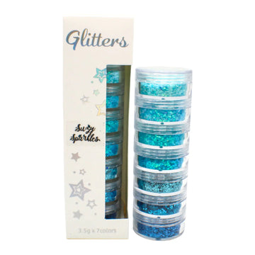 Suzy Sparkles Glitter - Chunky Glitter Stack - Mermaid Suzy Sparkles