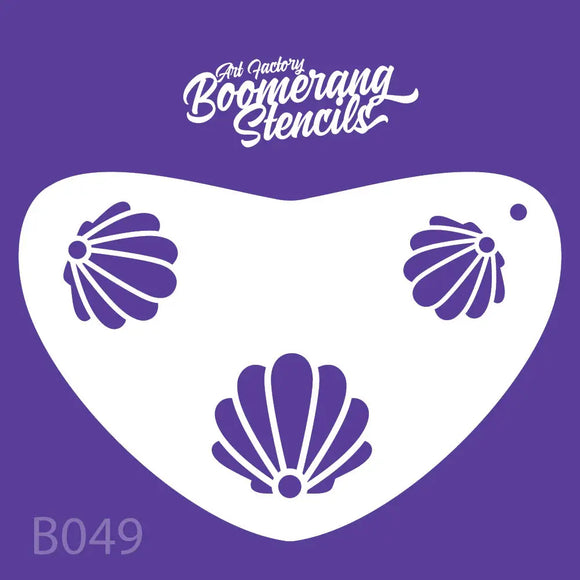 Face Paint Stencil Clamshell - Boomerang - Art Factory Art Factory