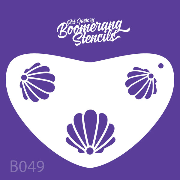 Art Factory - Boomerang Stencil - Mermaid Clamshell