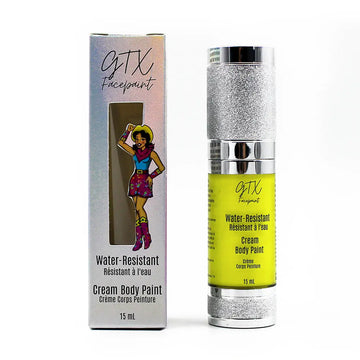 GTX Facepaint - Water-Resistant Cream Body Paint - Neon Moon Yellow - Neon GTX Face Paint