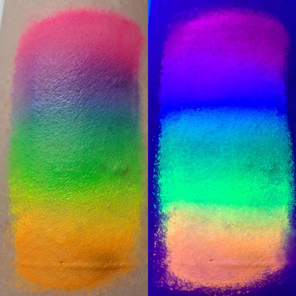 TAG Face Paint - Split Cake - Neon Rainbow - 50 grams TAG Face Paint
