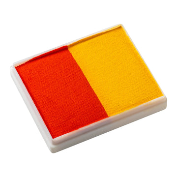 TAG Face Paint - Split Cake - Orange/Yellow - 50 grams TAG Face Paint