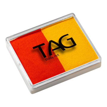 TAG Face Paint - Split Cake - Orange/Yellow - 50 grams TAG Face Paint