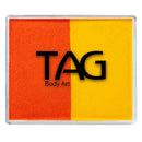 TAG Face Paint - Split Cake - Orange/Yellow - 50 grams TAG Face Paint