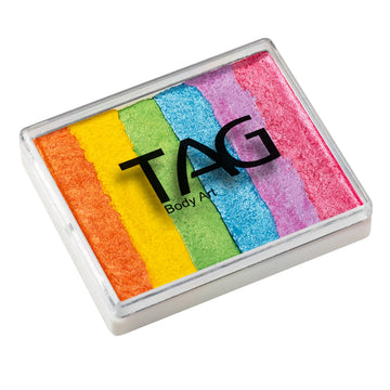 TAG Face Paint - Split Cake - Pearl Rainbow Delight - 50 grams TAG Face Paint