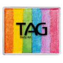 TAG Face Paint - Split Cake - Pearl Rainbow Delight - 50 grams TAG Face Paint
