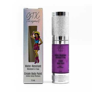 GTX Facepaint - Water-Resistant Cream Body Paint - Patsy Purple - Neon GTX Face Paint
