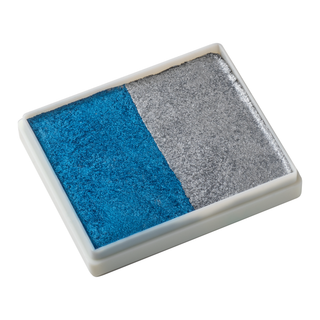 TAG Face Paint - Split Cake - Pearl Blue/Pearl Silver - 50 grams