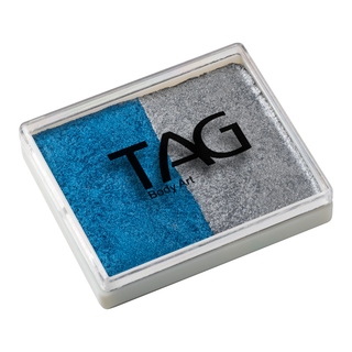 TAG Face Paint - Split Cake - Pearl Blue/Pearl Silver - 50 grams