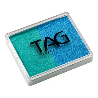 TAG Face Paint - Split Cake - Pearl Sky Blue/Pearl Teal - 50 grams