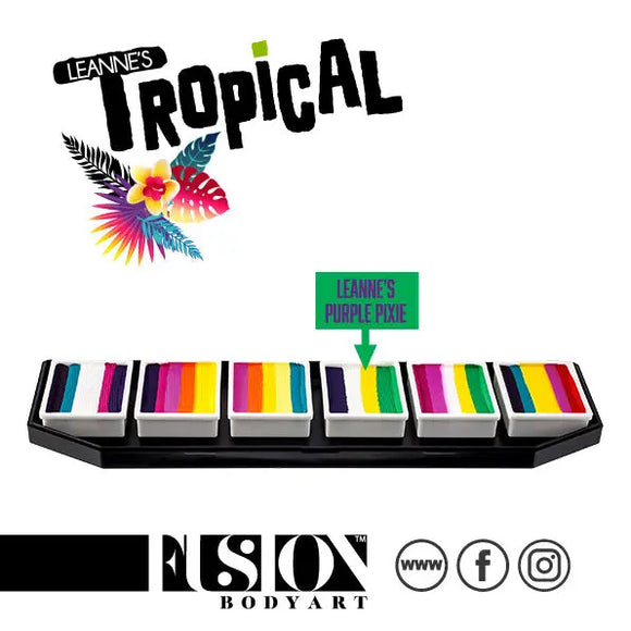 Fusion Body Art - Spectrum Palette - Tropical by LC (Non Neon) Fusion Body Art