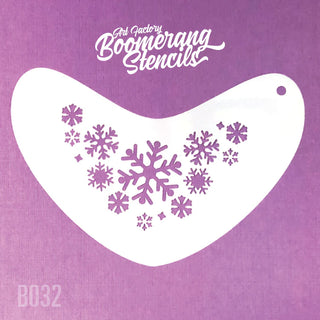 Art Factory - Boomerang Stencil - Snowflakes