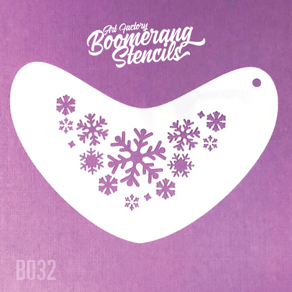 Art Factory - Boomerang Stencil - Snowflakes