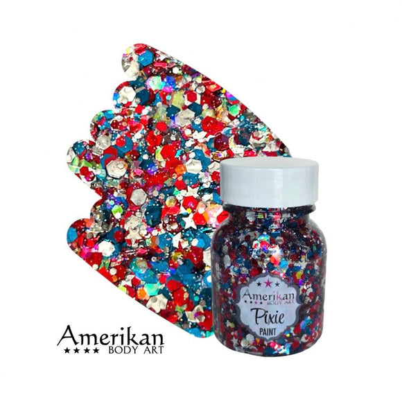 Amerikan Body Art - Pixie Paint Star Spangled - 1 oz Amerikan Body Art