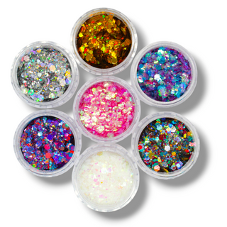 Suzy Sparkles Glitter - Chunky Glitter Stack - Starlight