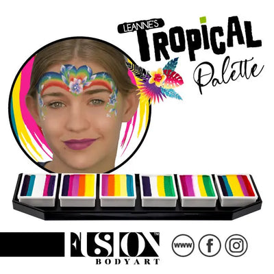 Fusion Body Art - Spectrum Palette - Tropical by LC (Non Neon) Fusion Body Art