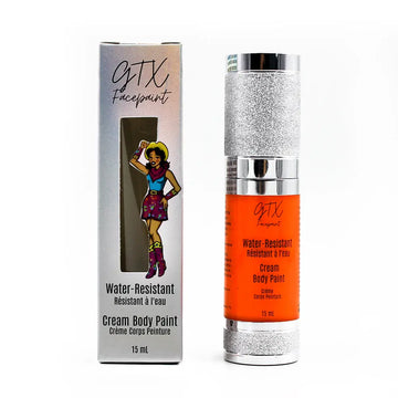GTX Facepaint - Water-Resistant Cream Body Paint - Tangelo Orange - Neon GTX Face Paint