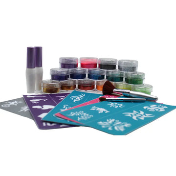 Face Painting Basics - Beginner Glitter Tattoo Kit Face Paint Forum Shop