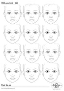Sally-Ann Lynch Practice Board - 12 Child Heads - Portrait/Vertical 0024 Sally Ann Lynch