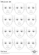 Sally-Ann Lynch Practice Board - 12 Child Heads - Vertical 0024