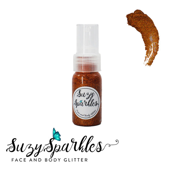 Suzy Sparkles Glitter Gel - Holographic Orange - Fine Suzy Sparkles
