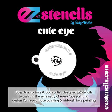 Face Paint Stencil Cute Eye - EZ Stencils EZ Strokes