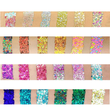 Fusion Body Art - 6 Color Glitter Cream Palette - Gala Sparkles Fusion Body Art
