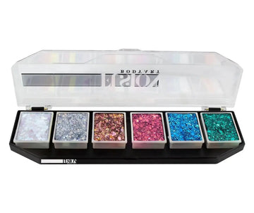 Fusion Body Art - 6 Color Glitter Cream Palette - Gala Sparkles Fusion Body Art