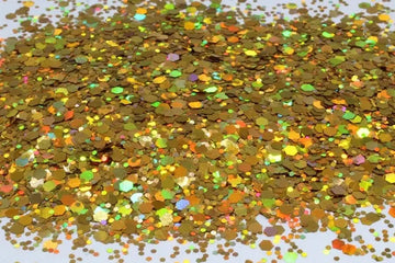 Suzy Sparkles Glitter - Honey Gold Mix - Chunky Suzy Sparkles