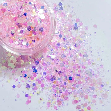 Suzy Sparkles Glitter - Strawberries & Cream Mix - Chunky Suzy Sparkles