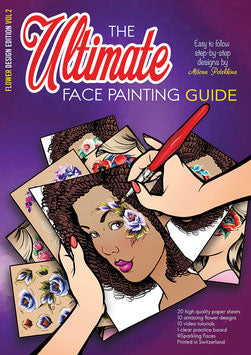 Sparkling Faces - Ultimate Face Painting Guide - Flower Design Vol 2