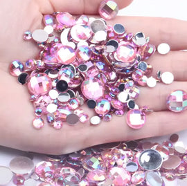 Face Paint Gems - Disco Gems Pink - 12mm (0.5") - Pack of 30 Face Paint Forum Shop