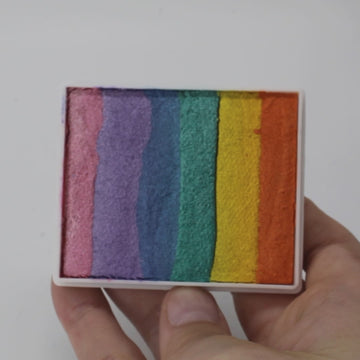 TAG Face Paint - Split Cake - Pearl Rainbow - 50 grams - 0