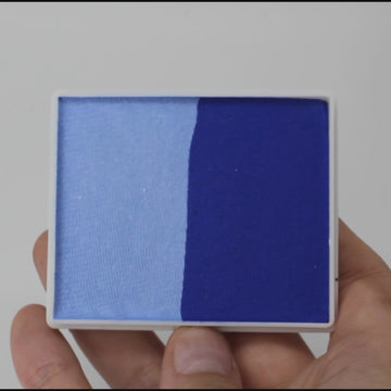 TAG Face Paint - Split Cake - Powder Blue / Royal Blue - 50 grams - 0