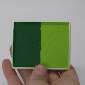 TAG Face Paint - Split Cake - Mid Green/Light Green - 50 grams - 0