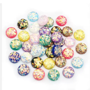 Face Paint Gems - Large Multicolor Opal - 12mm (0.5") - Pack of 10 Face Paint Forum Shop