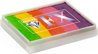 Diamond FX Face Paint - Split Cake - Raving Rainbow - 50 grams