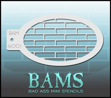 Bad Ass Mini Stencil - 4001 Bricks Stencil Bad Ass Stencils