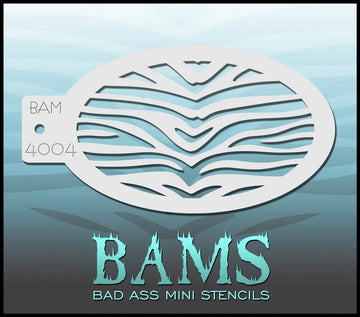 Bad Ass Mini Stencil - 4004 Zebra Stencil Bad Ass Stencils