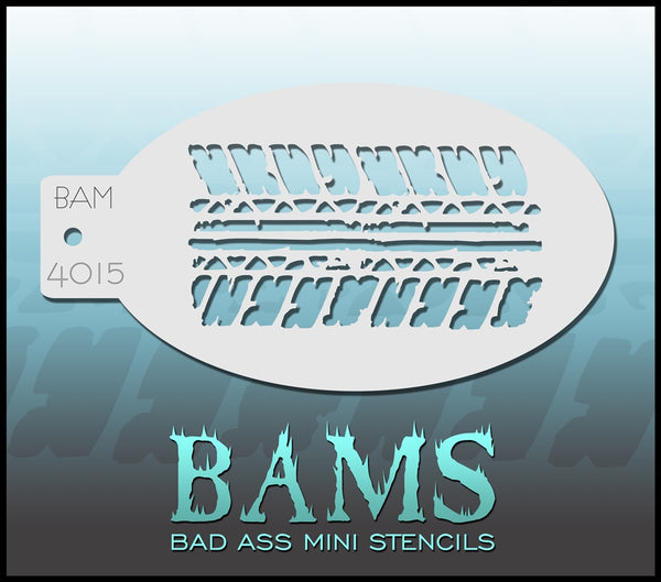 Bad Ass Mini Stencil - 4015 Tire Tread Stencil