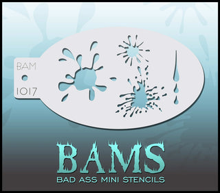 Bad Ass Mini Stencil - 1017 Splatter Stencil